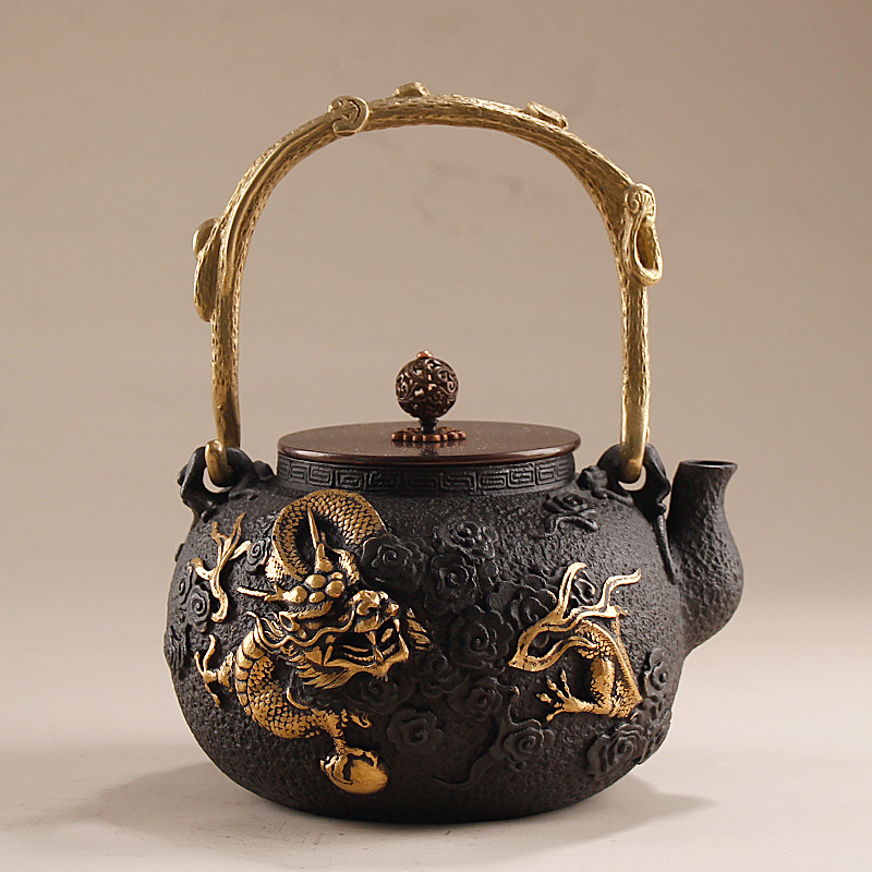 Cast Iron Tetsubin - إبريق شاي من الحديد الزهر سعة