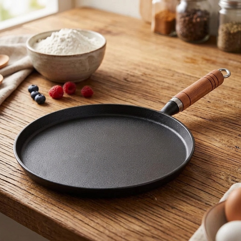 مقلاة من الحديد الزهر مقاس 20/ - مراجعة Cast Iron Tetsubin وسعره